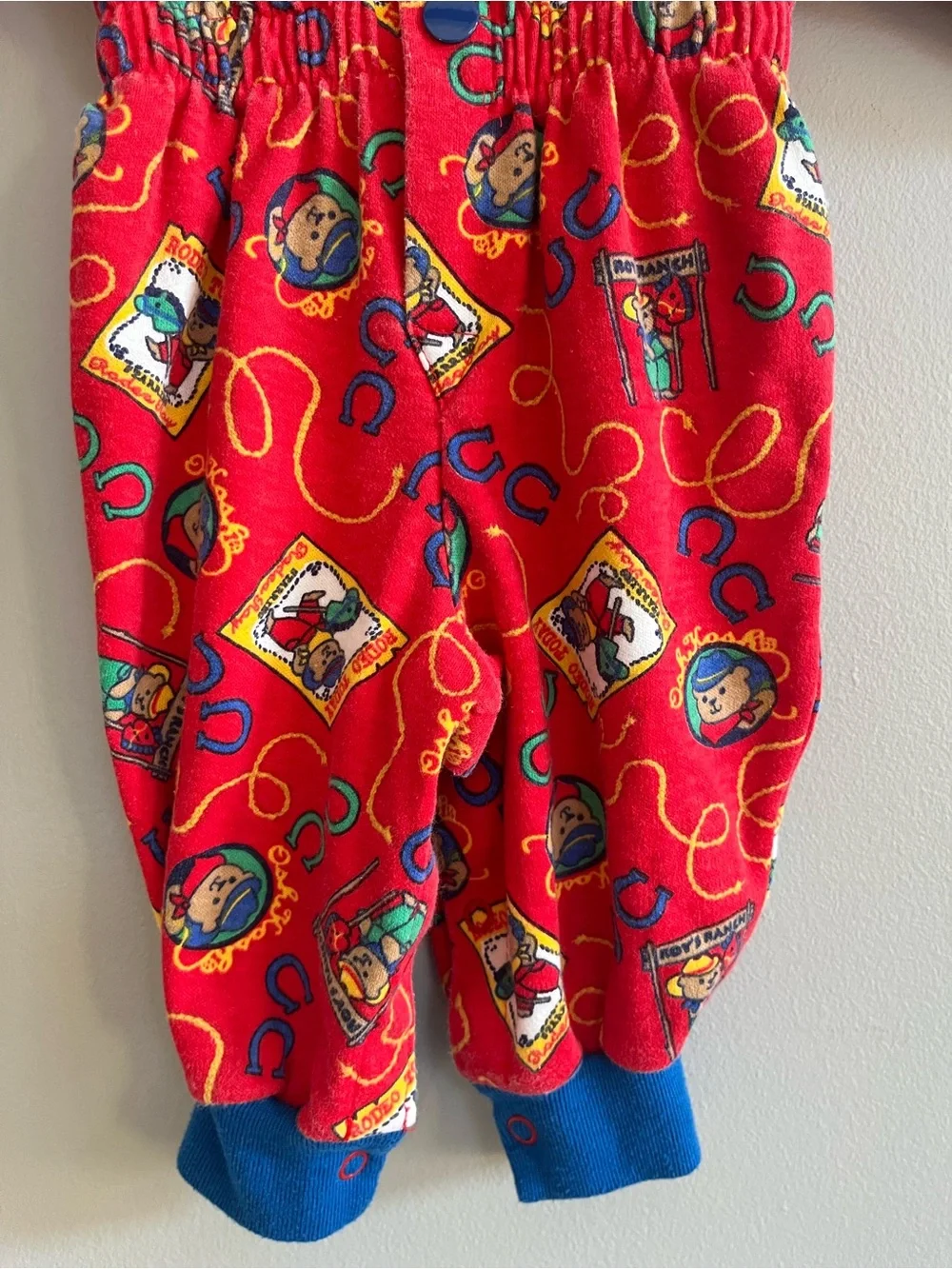 Vintage Osh Kosh One Piece Jumper Size 3-6 months Cowboy Bears USA Western